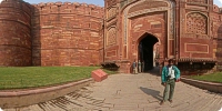 View after crossing Amar Singh Gate of Agra Fort