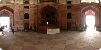 Inside view of Southern Gate of Akbar Tomb