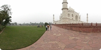 Side view of Taj Mahal