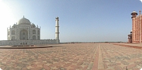 Front view of Jawab towards Taj Mahal