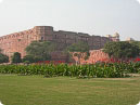 View of Agra Fort for garden around it