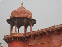 Top view of the back of Akbar Tomb