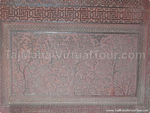 Beautiful stone carving in Turkish Sultana House