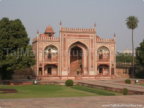 View of Entrance gate of Itmad-Ud-Daulah Tomb Monument Campus