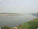 A close look of river Yamuna with Taj Mahal Shadow and Black Taj Mahal
