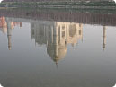 Reflection of Taj Mahal in river Yamuna