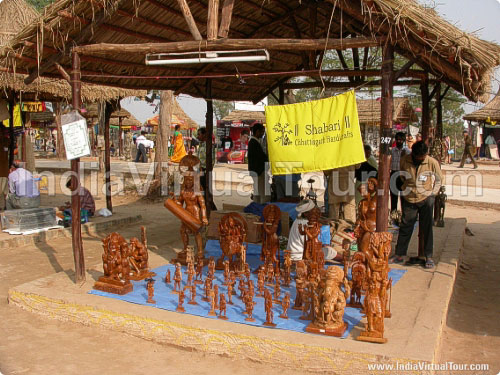 Wooden statues from Chattisgarh State