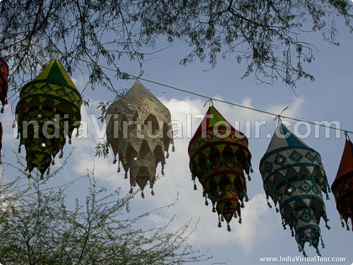 Embroidered hangings