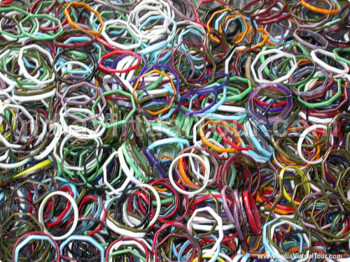 Colorful bangles in different shape