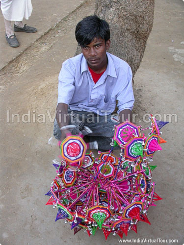 Embroidered small umbrella