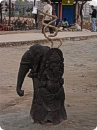 Traditional wooden statue