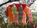 Embroidered hangings