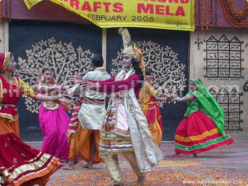 Artists from Vrindavan, Uttar Pradesh