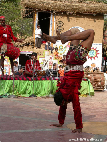 Artists from Chattisgarh performing