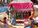 A kid enjoying puppet show