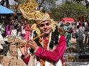 An Artist as lord Krishna posing for IndiaVirtualTour.com exclusively