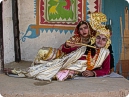 Artists as lord Krishna and Radha posing for IndiaVirtualTour.com exclusively