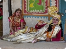 Artists as lord Krishna and Radha posing for IndiaVirtualTour.com exclusively