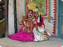 Artists as lord Krishna and Radha posing for IndiaVirtualTour.com exclusively