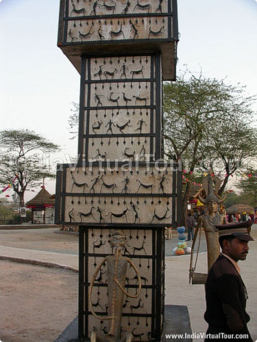 A closer look of entrance gate of fair