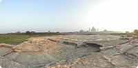 View of Taj Mahal from across river Yamuna