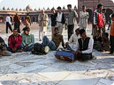 Devotees singing Qavvali outside Dargah of Sheikh Salim Chisti