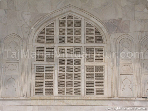 Another window in Taj Mahal