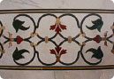 Stone Inlay work in Taj Mahal